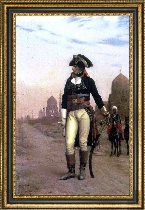 JeanLeon Gerome General Bonaparte in Cairo Framed Premium Canvas Print, 18"x27"