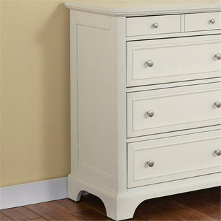 Homestyles Naples Off White Wood Dresser with Felt Lined Top Drawers