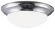 Generation Lighting Lighting 2-Light Flush Mount, Chrome