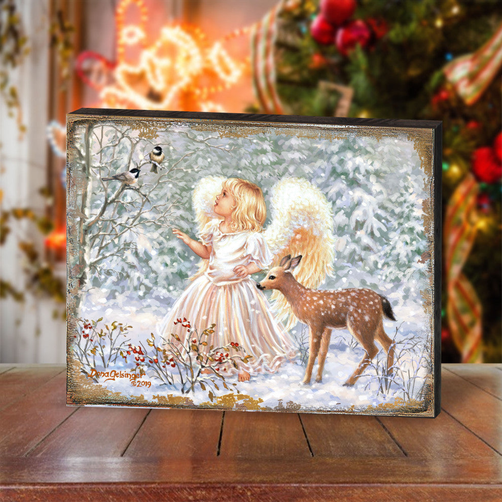 Sweet Christmas Blessings Wooden Block, 48 X 36