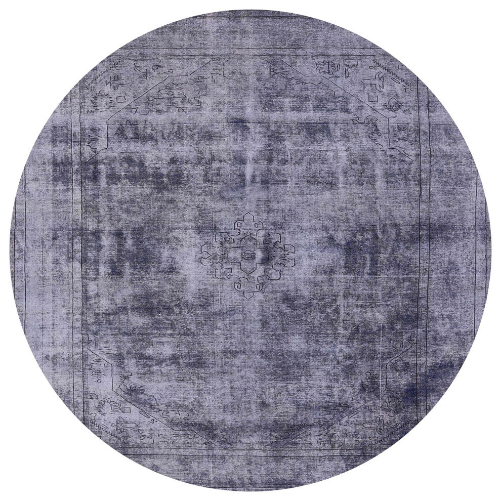 Ahgly Company Indoor Round Mid-Century Modern Area Rugs, 8' Round