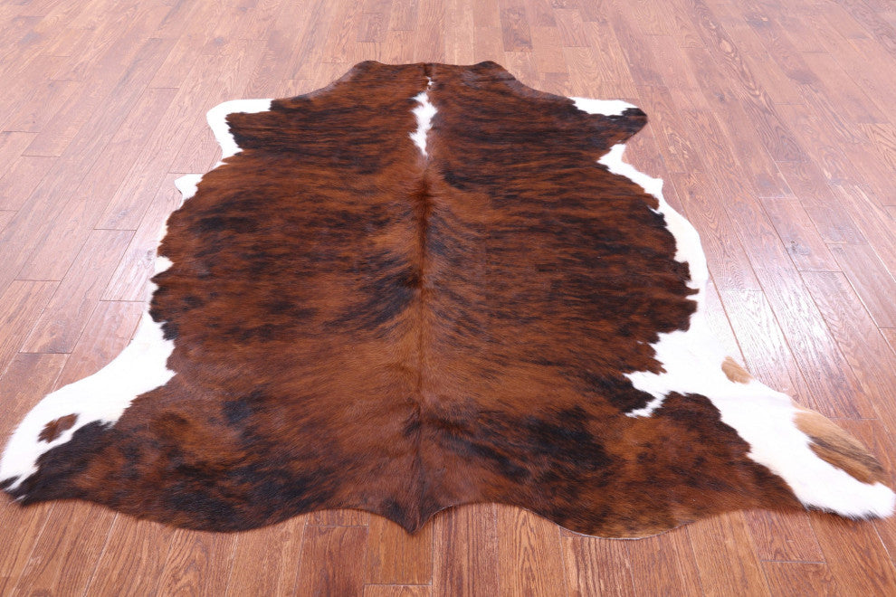 6' 11" X 5' 6" Natural Cowhide Rug C1592