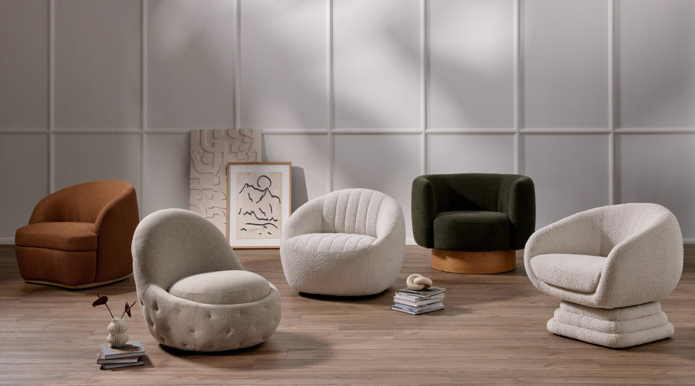 Calista Swivel Chair-Atlantis Moss
