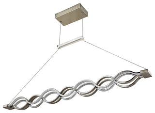 M1277 - 4 Light LED Array Pendant, wave design