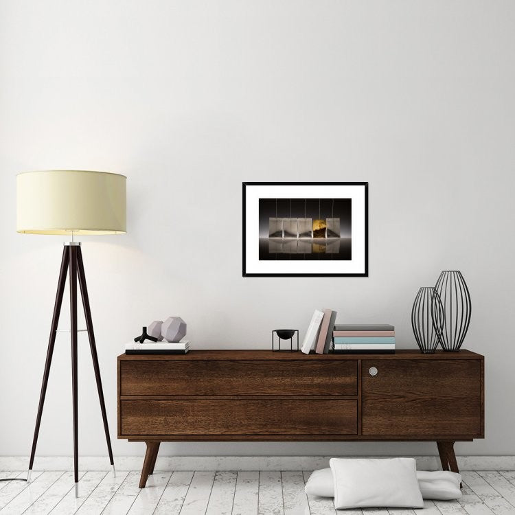 "Teascape" Framed Digital Print by Wieteke De Kogel, 30x22"