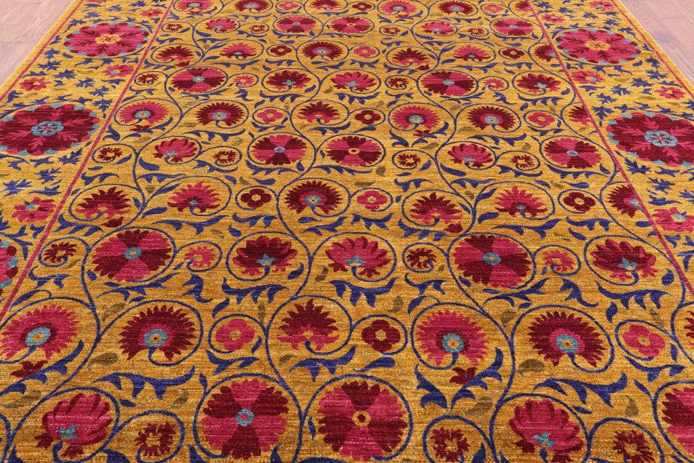 William Morris Handmade Wool Rug 9' 3" X 12' 1" Q6546