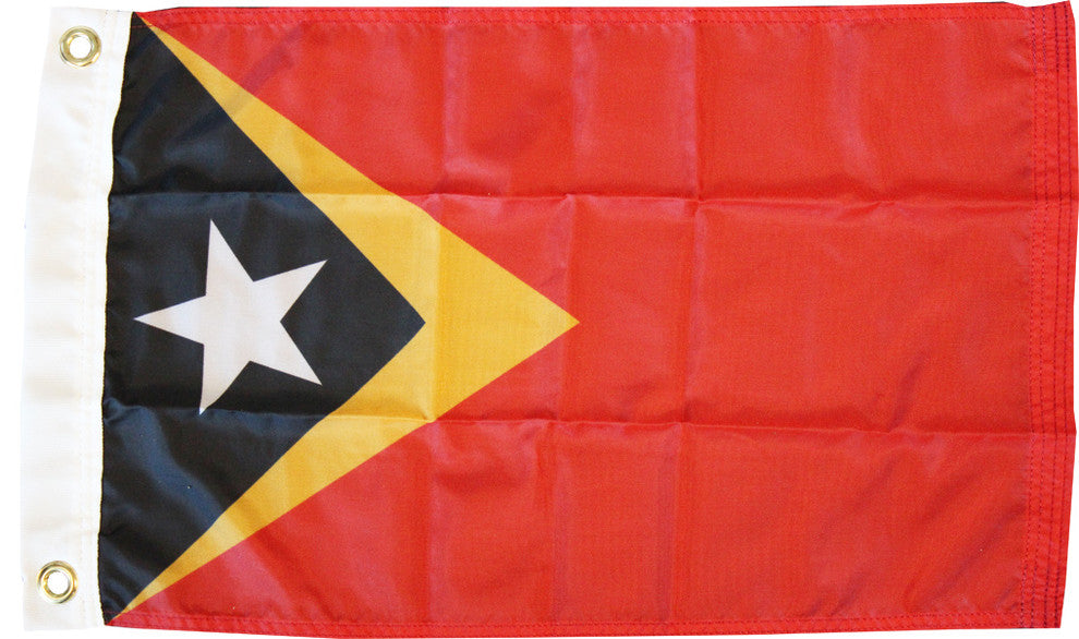 East Timor, 12"x18" Nylon Flag
