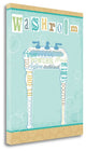 "Bathroom Words Sink II" By Pela Studio, Giclee Print on Gallery Wrap Canvas