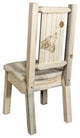 Homestead Collection Side Chair, Wolf Design, Ready to Finish