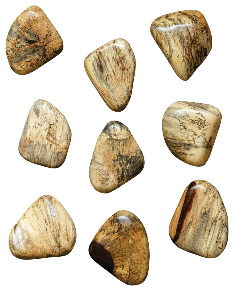 Uttermost Pebbles Blonde Wood Wall Decor, Set of 9