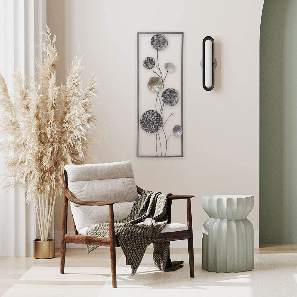 Floral Rectangular Abstract Wall Decor