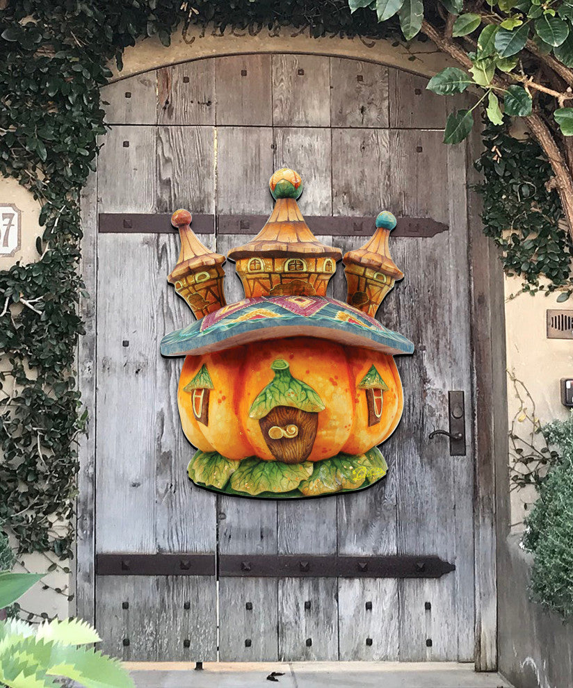 Halloween Pumpkin Dome Door Hanger