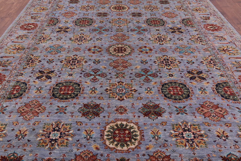 9' 1" X 11' 9" Persian Tabriz Handmade Wool Rug Q7601