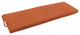63"X19" Solid Microsuede Bench Cushion, Spice