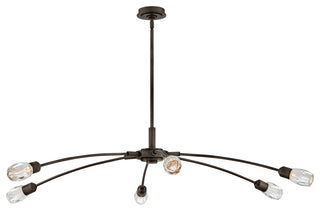 Fredrick Ramond Atera Extra Large Single Tier Chandelier, Black Oxide