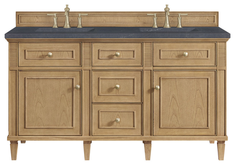 James Martin Vanities 424-V60D-3CSP Lorelai 60" Double Basin Wood - Light