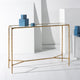 Safavieh Couture Isabellina Metal Console Table, Brass / Clear