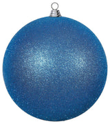 Vickerman 15.75" Blue Glitter Ball Christmas Ornament