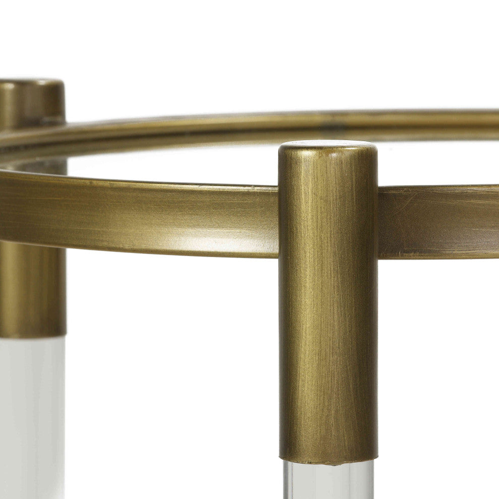 Cortesi Home Claro Round Clear Acrylic End Table