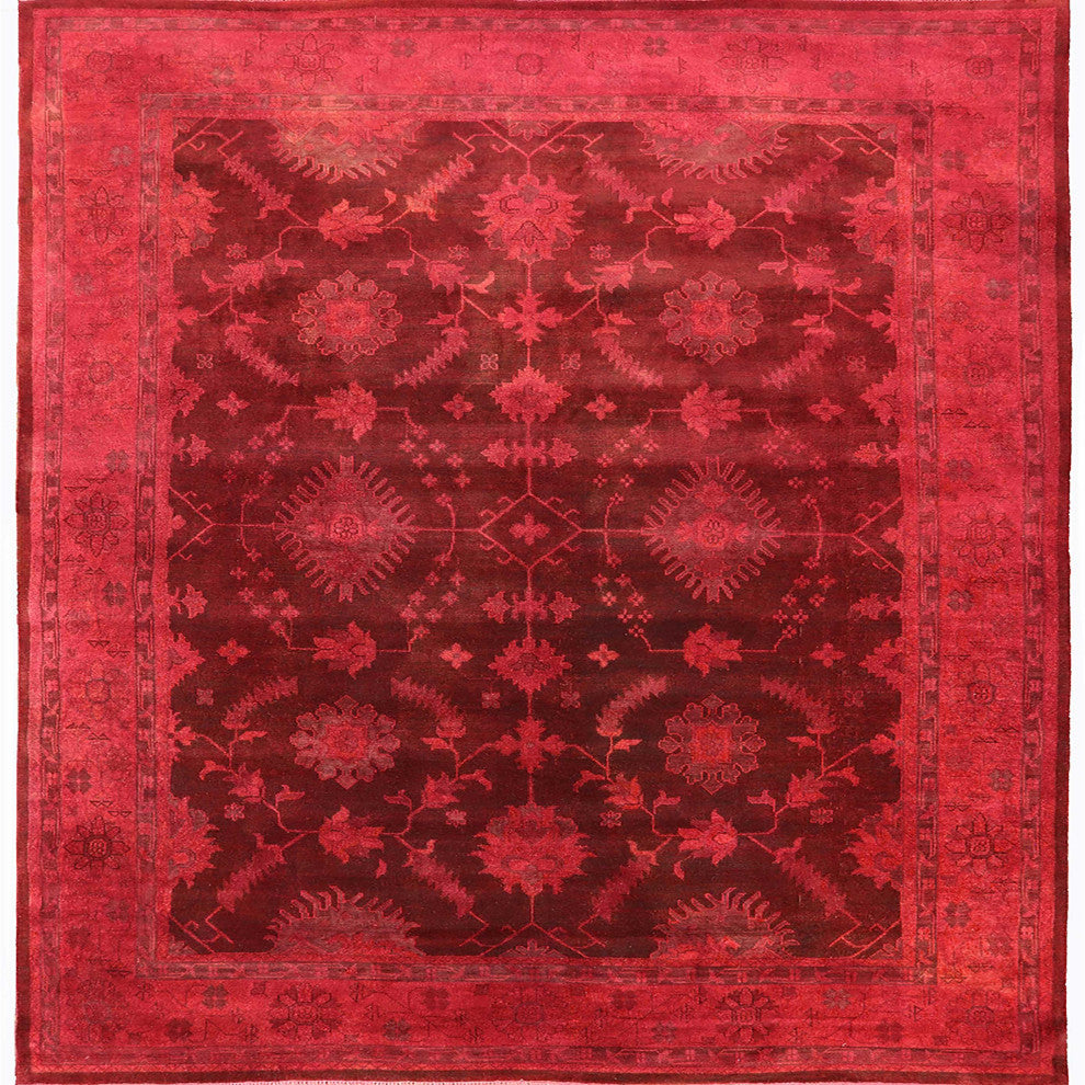 Ahgly Company Indoor Square Mid-Century Modern Area Rugs, 5' Square