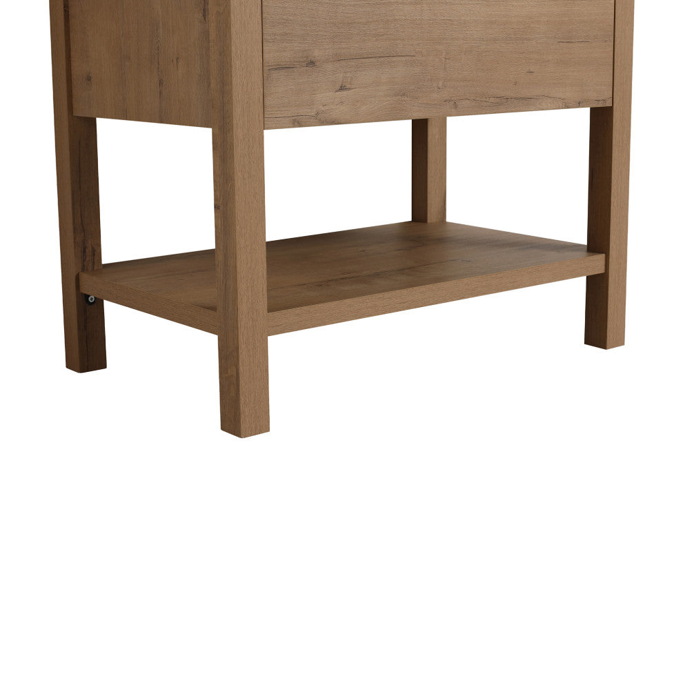 Plywood Freestanding Bath Vanity Set, Integrated Sink