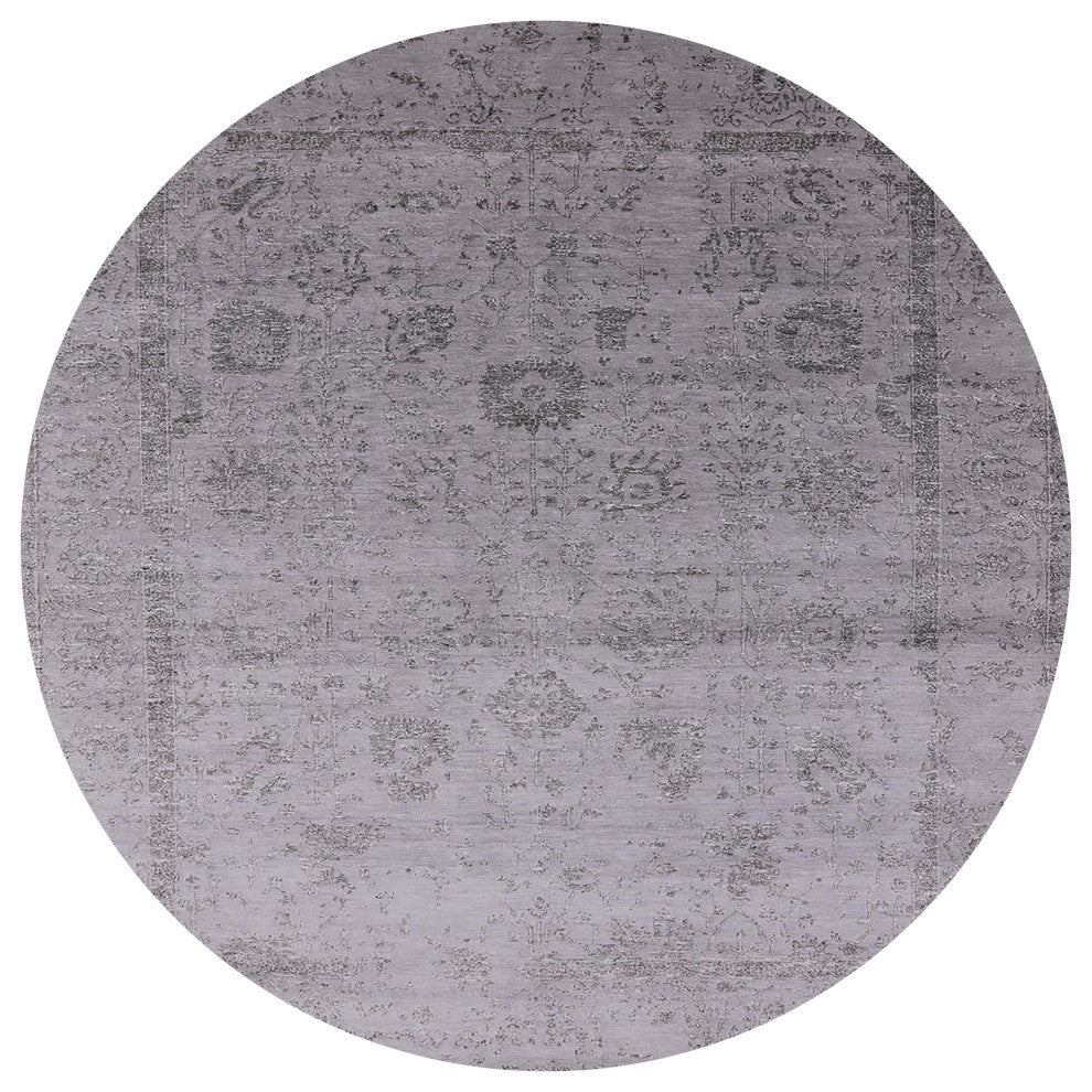 Ahgly Company Indoor Round Mid-Century Modern Area Rugs, 7' Round