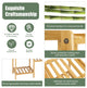 Costway Bamboo 11-Tier Plant Stand Utility Shelf Free Standing Pot Holder