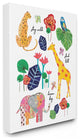 Jungle Animal Illustration with Motivational Phrases30x40