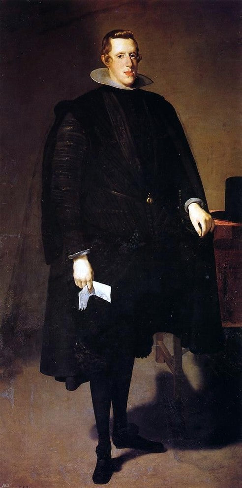 Diego Velazquez Philip IV Standing, Gallery Wrapped Canvas Print, 15"x30"