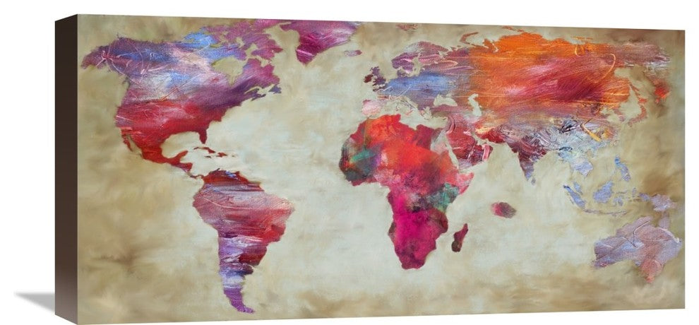 World In Colors, 24"x1.5"x12"