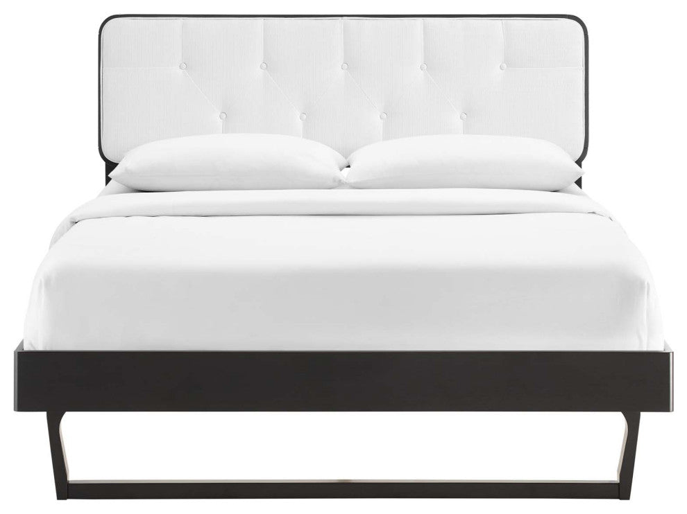 Modway Bridgette Queen Wood Platform bed With Angular Frame