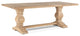 French Farmhouse Solid Wood Trestle Dining Table 72"