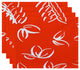 Eva, Floral Print Placemat, Orange