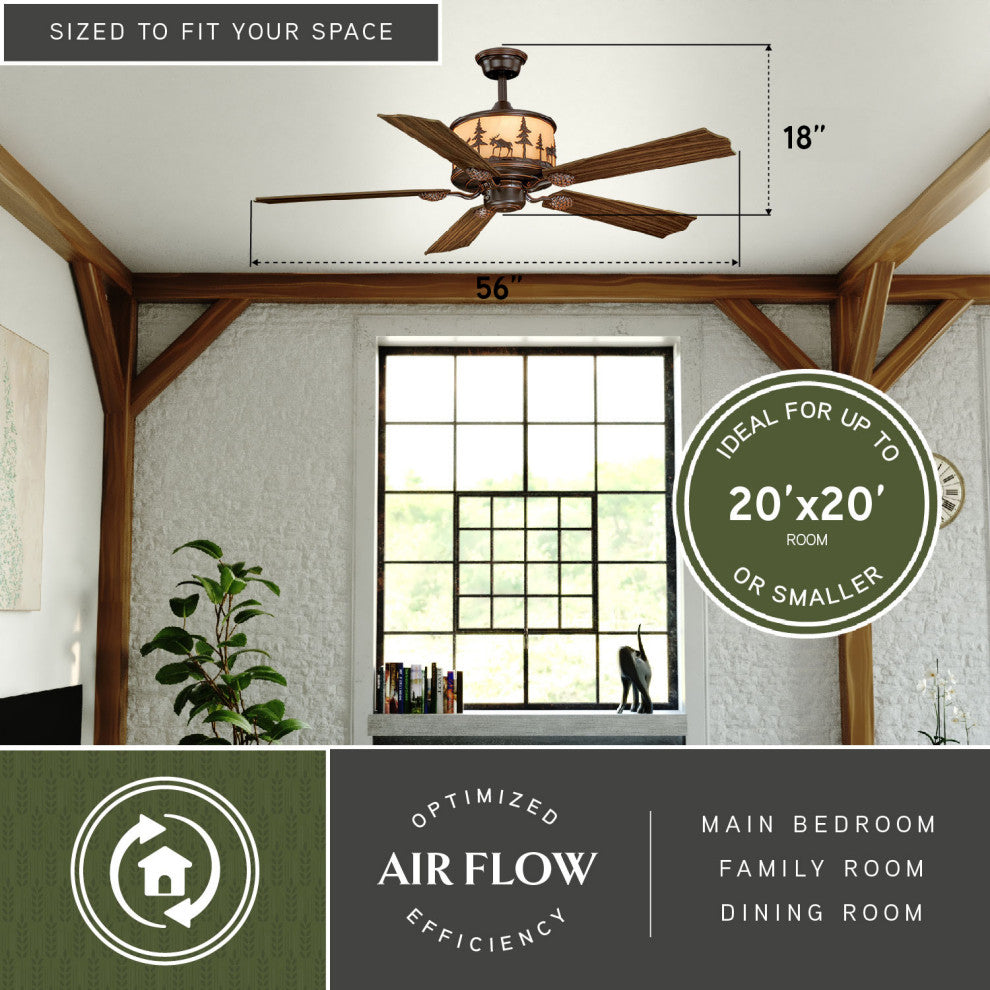Yellowstone 56" Ceiling Fan