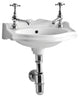 Isabella Collection Small Rectangular Wall Mount Basin With Integrated Oval Bowl