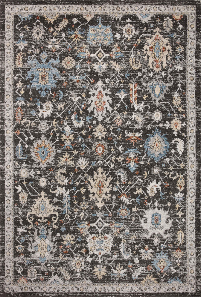 Loloi II Odette Charcoal / Multi 2'-7" x 8'-0" Runner Rug