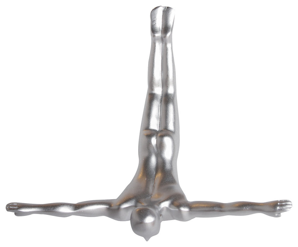 Wall Diver Wall Art, Silver