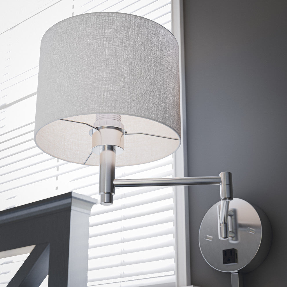 Kenroy 35292BS 1-Light Wall Swing Arm
