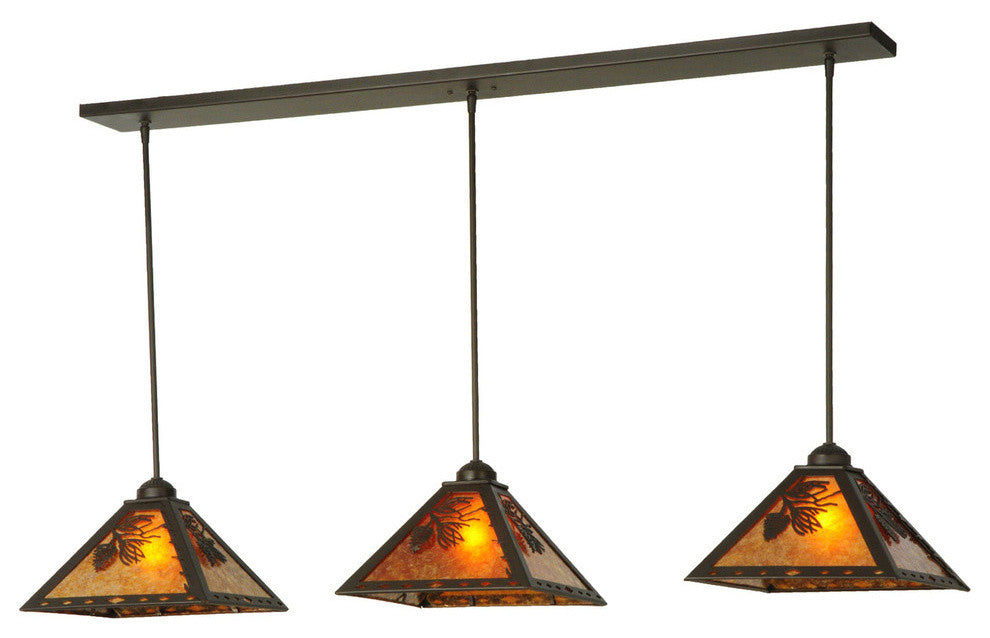 54 Long Balsam Pine 3 Light Pendant
