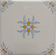 Delft Oxen Corners Historic Center Flower, Set of 3