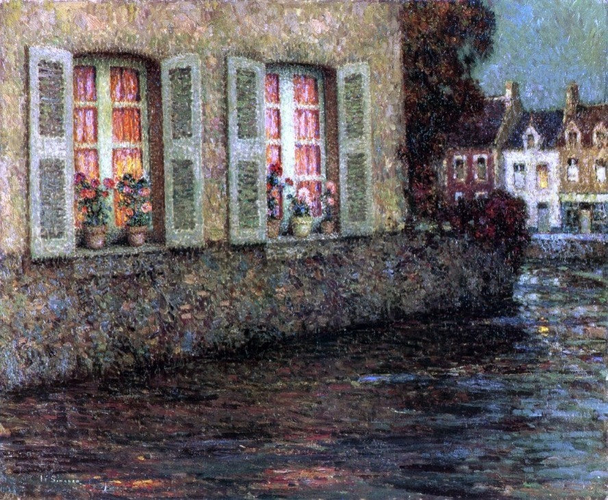 Henri Le Sidaner Windows, 20"x25" Wall Decal