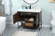 Sue 40" Single Bathroom Vanity, Walnut