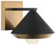 Matteo Lighting S06801MBAG Wall Sconce, Matte Black Finish