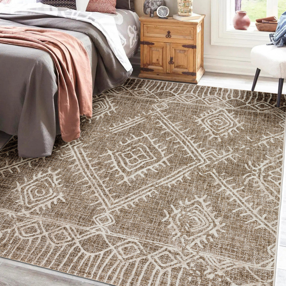 Izmir IZ1 Mocha 7'10" x 10' Rug