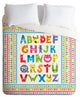 Deny Designs Andi Bird Alphabet Monsters Duvet Cover - Lightweight