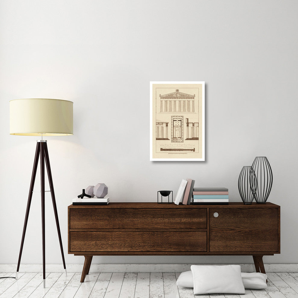 "The Parthenon at Athens" Digital Paper Print by J. Buhlmann, 22"x32"