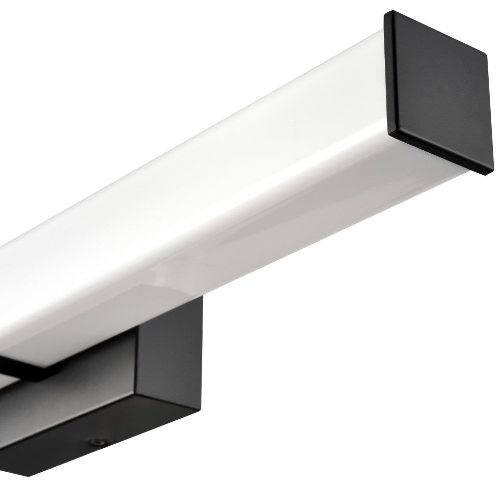 Tron LED Light 24 in. Matte Black Vanity Light