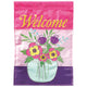 Welcome Flowers Garden Flag