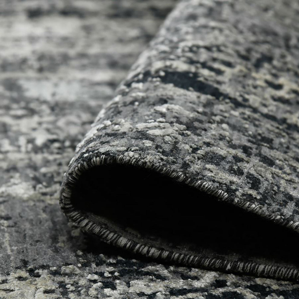 Zenith Taree Area Rug, Charcoal, 9'x12', Abstract