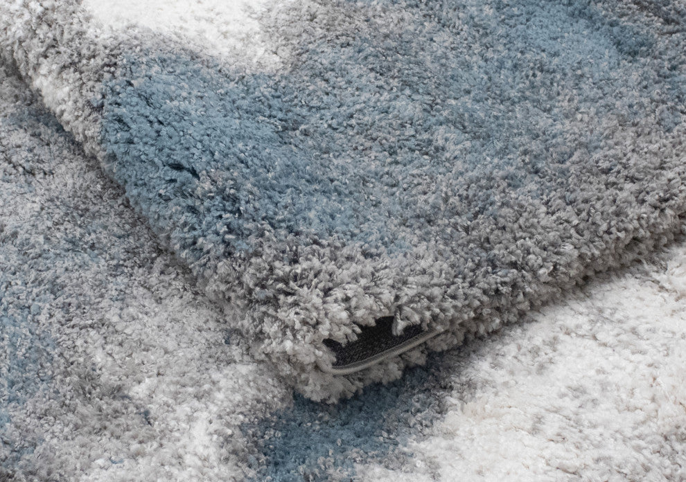 Noori Rug Shag Zara Blue/Grey Rug